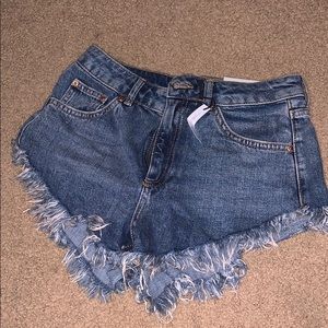 Top shop jean shorts